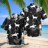 Unijames Black White Tropical Horse Rider Aloha Shirt