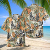 UniJames Vintage Western Cowboy Rodeo Tropical Monstera Hawaiian Shirt