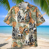 UniJames Vintage Western Cowboy Rodeo Tropical Monstera Hawaiian Shirt