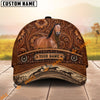 Unijames Tooled Leather & Wild Horse Herd  Horse Personalized Name 3D Cap (9 breeds)