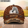 Unijames Tooled Leather & Wild Horse Herd  Horse Personalized Name 3D Cap (9 breeds)