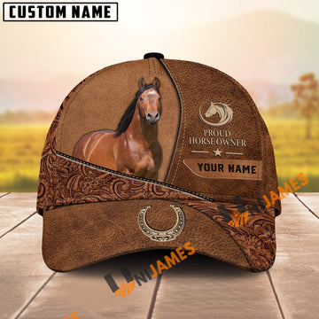 Unijames Custom Name Proud Horse Owner Western Trucker Cap