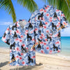 Unijames Floral Friesian Horse Lover Hawaiian Shirt