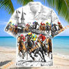 Unijames Horse Racing Kentucky Derby Sketch Art Hawaiian Shirt