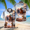 Unijames Horse Racing Jockey Stadium Art Hawaiian Shirt