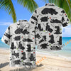 Unijames Cute Cartoon Friesian Horse Neigh Pattern Hawaiian Shirt
