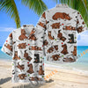 Unijames Cute Cartoon Morgan Horse Neigh Pattern Hawaiian Shirt