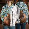 Unijames Personalized Thoroughbred Horse Camouflage Hoodie