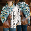 Unijames Personalized Warmblood Horse Camouflage Hoodie