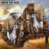 UniJames Personalized Horse Western Vintage Hoodie (9 breeds)