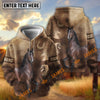 UniJames Personalized Horse Western Vintage Hoodie (9 breeds)