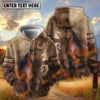 UniJames Personalized Horse Western Vintage Hoodie (9 breeds)