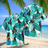 Unijames Friesian Horse In Tropical Leaves Pattern Hawaiian Shirt