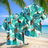 Unijames Warmblood Horse In Tropical Leaves Pattern Hawaiian Shirt