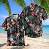 Unijames Friesian Equestrian Tropical Hawaiian Shirt