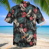 Unijames Friesian Equestrian Tropical Hawaiian Shirt