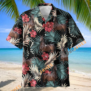 Unijames Hackney Equestrian Tropical Hawaiian Shirt