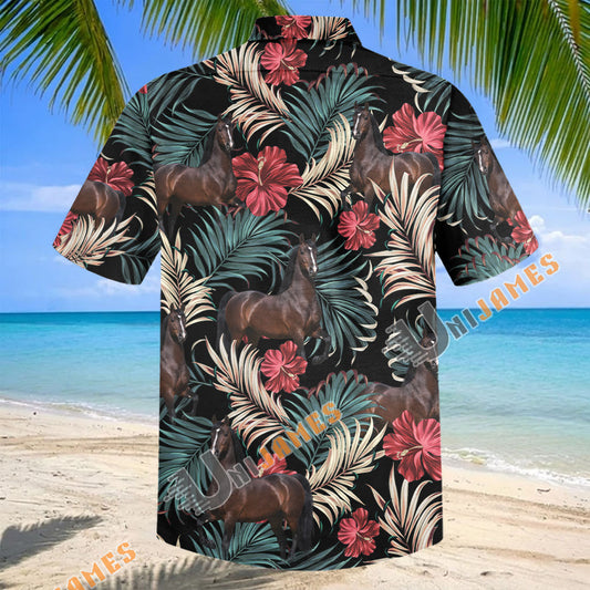Unijames Hackney Equestrian Tropical Hawaiian Shirt