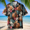 Unijames Thoroughbred Equestrian Tropical Hawaiian Shirt