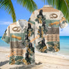 Unijames Friesian Horse Tropical Floral Hawaiian Shirt