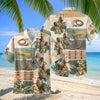 Unijames Palomino Horse Tropical Floral Hawaiian Shirt