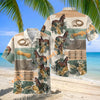 Unijames Thoroughbred Horse Tropical Floral Hawaiian Shirt