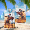 Unijames Vintage Rodeo Cowboy Bronco Rider Hawaiian Shirt