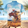 Unijames Vintage Rodeo Cowboy Bronco Rider Hawaiian Shirt