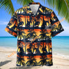 Unijames Tropical Sunset Cowboy Silhouette Hawaiian Shirt
