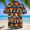 Unijames Tropical Sunset Cowboy Silhouette Hawaiian Shirt