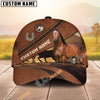 Unijames Personalized Equestrian Cap – Vintage Leather Horse Design