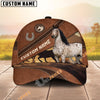 Unijames Personalized Equestrian Cap – Vintage Leather Horse Design