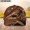Unijames Personalized Equestrian Cap – Vintage Leather Horse Design