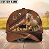 Unijames Personalized Equestrian Cap – Vintage Leather Horse Design