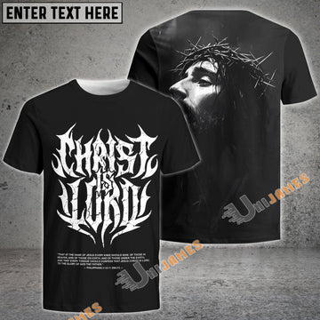Unijames Christ Is Lord Christian Graphic T-Shirt