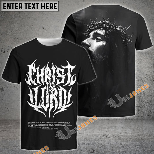 Unijames Christ Is Lord Christian Graphic T-Shirt