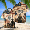 Unijames America 250 Patriotic Cowboy Hawaiian Shirt