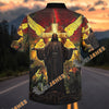 Unijames Jesus Christ Cross & Angel Wings Christian Hawaiian Shirt