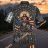 Unijames Full Armor of God Christian Knight Stained Glass Hawaiian Shirt
