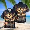 Unijames God Bless America Patriotic Jesus & Eagle Hawaiian Shirt