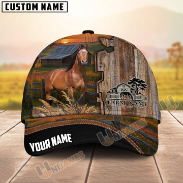 Unijames Personalized Horse Farm 3D Cap