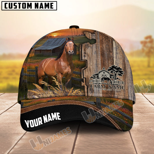 Unijames Personalized Horse Farm 3D Cap
