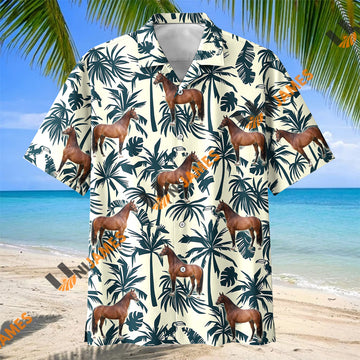Unijames American Quarter Horse Tropical Hawaiian Shirt