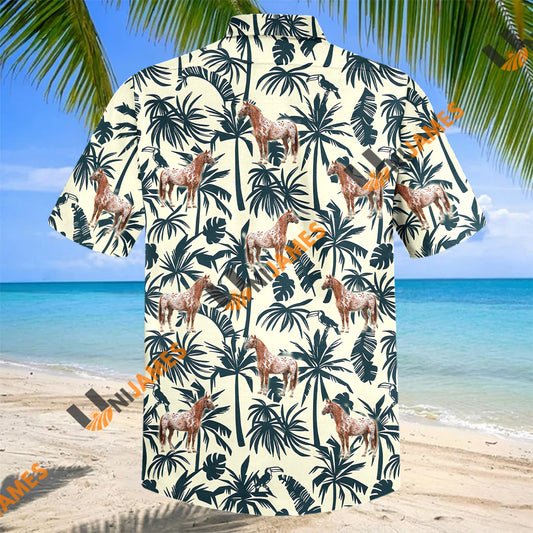 Unijames Appaloosa Horse Tropical Hawaiian Shirt