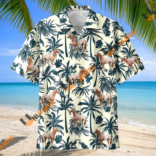 Unijames Appaloosa Horse Tropical Hawaiian Shirt