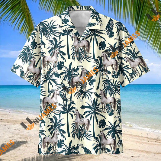 Unijames Arabian Horse Tropical Hawaiian Shirt