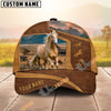 Unijames Personalized Horse Lover Western Leather-Look Cap