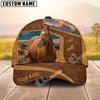 Unijames Personalized Horse Lover Western Leather-Look Cap