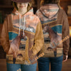 Unijames Personalized American Quarter Horse Farm Texture Hoodie