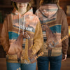 Unijames Personalized Warmblood Horse Farm Texture Hoodie